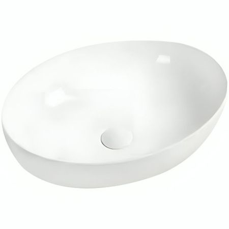 Тумба с раковиной Orange Line Li-60TubMDF+B05-520W 60х50 подвесная цвет черный