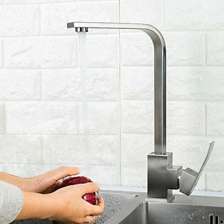 Смеситель для кухни Fashun A54018 на мойку сатин