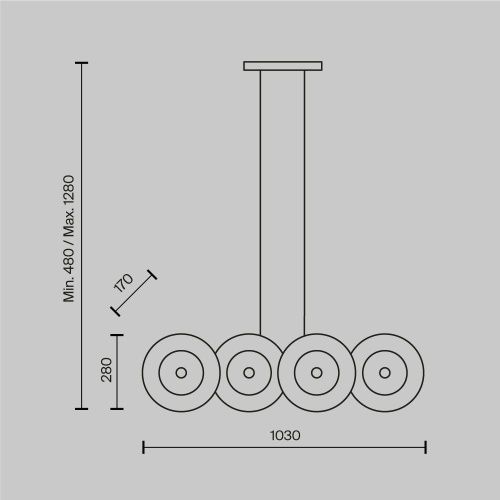 Светильник подвесной Maytoni Aster Modern MOD007PL-08G1 - фото 3