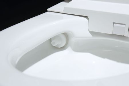 Электронный унитаз-биде напольный Timo TE-731 белый с сиденьем микролифт безободковый каскадный смыв