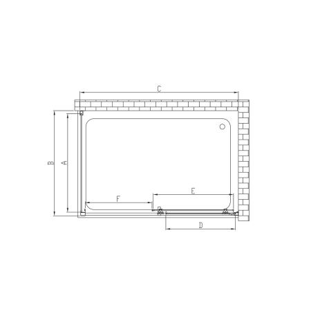 Душевой уголок Vincea Alpha VSR-3AL9012CLB 120х90 стекло прозрачное профиль черный без поддона