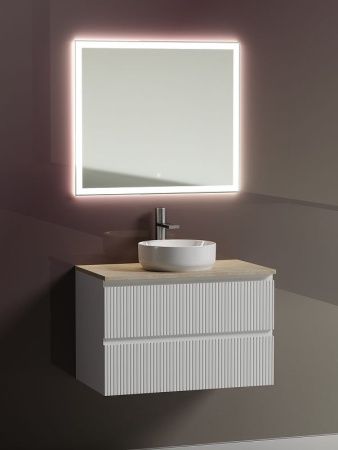 Тумба под раковину Sancos SNOB T SNT80W 80х40 подвесная цвет белый