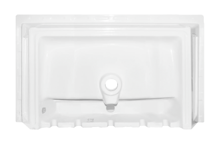 Раковина мебельная из сантехнического фарфора Sanita Luxe Breeze 80 WB.FN/Breeze/80-C/WHT.G/S1 80х50 накладная цвет белый