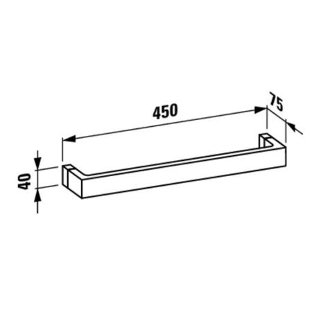 Полотенцедержатель Laufen Kartell 3.8133.1.092.000.1