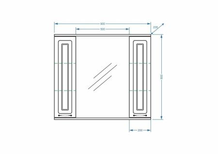 Зеркало-шкаф Stella Polar Кармела ольха SP-00000186 90х80 подвесной цвет белый
