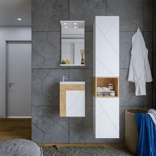 Зеркало с подсветкой Бриклаер 4627125415845 40х70 цвет белый - фото 5