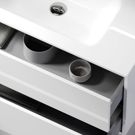 Тумба под раковину Sancos Urban UR90W 90х50 подвесная цвет белый