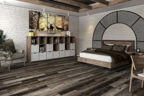 Кварцвиниловая плитка Damy Floor FAMILY LVT TCM369-7-LVT Дуб Рустикальный Черный - фото 4