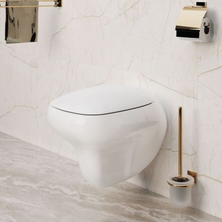 Чаша унитаза подвесная Ambassador Diamond 123T20001R цвет белый без сиденья каскадный смыв