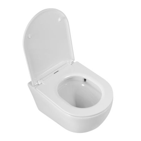 Чаша унитаза подвесная Cezares RELAX CZR-3806-53-TH-TOR/SC цвет белый без сиденья безободковая смыв торнадо