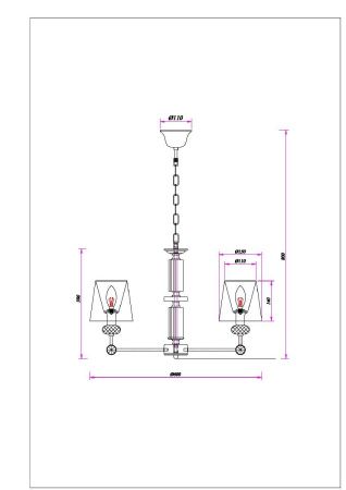 Люстра подвесная Arte Lamp Brocca (Броцца) A4093LM-5AB