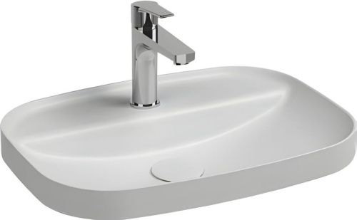 Раковина керамическая Allen Brau Fantasy 4.11034.21 60х40 накладная цвет белый 1 отверстие под смеситель