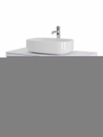 Тумба с раковиной Orange Line Li-100TuwMDF+B07-540W 100х50