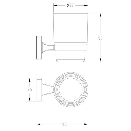 Стакан Fashun A2606-17