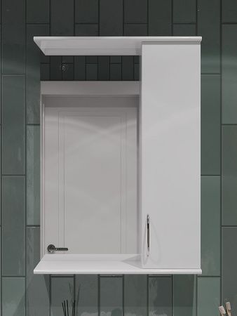 Зеркало-шкаф Orange Лайт LA-50ZSW 50х70 подвесной цвет белый