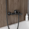 Смеситель для ванны Teymi T10266 настенный черный матовый