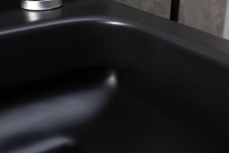 Чаша унитаза подвесная Allen Brau Priority 4.31001.31 цвет черный матовый без сиденья безободковая каскадный смыв