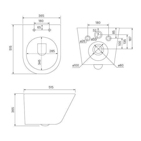 Комплект унитаз с инсталляцией и клавишей смыва IDDIS Basic BASC030i73