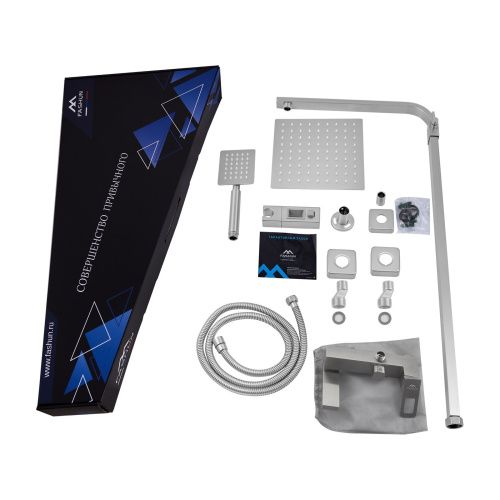 Душевая стойка Fashun A52417C настенная цвет сатин - фото 4