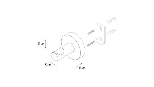 Крючок для ванной Fixsen Comfort gold FX-87005 - фото 4