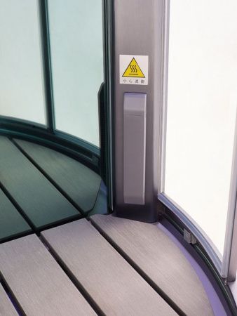 Душевая кабина SSWW BU601 90х90 четверть круга с крышей ориентация универсальная