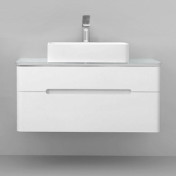 Тумба под раковину Jorno BOSKO Bos.01.100/P/W 100х50х47 подвесная цвет белый