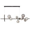 Светильник подвесной Lumina Deco LDP 7033-10 BK+GY
