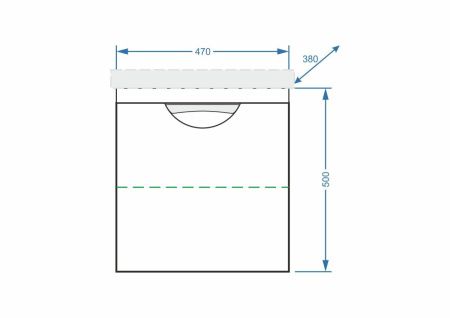 Тумба под раковину Stella Polar Норина SP-00000233 50х40 подвесная цвет белый