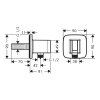 Шланговое подключение Hansgrohe Fixfit Q 26887000