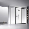 Душевой уголок Veconi Rovigo RV060B-19090-01-C5 190х90 стекло прозрачное профиль черный без поддона