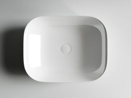 Раковина из сантехнического фарфора Ceramica Nova ELEMENT CN6008 50х40 накладная цвет белый без отверстий под смеситель