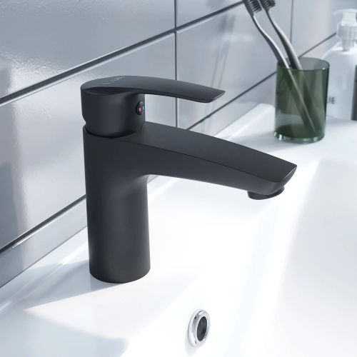 Смеситель Iddis Ray RAYBL00i01 на раковину черный - фото 2
