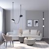 Трековый однофазный светильник Denkirs Belty flow (Белты флов) DK5561-BK