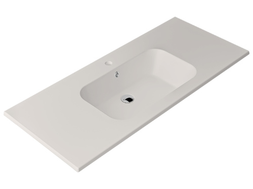 Раковина из санфаянса Berloni Bagno LAVQADINCXR58 110 121х52 встраиваемая цвет белый