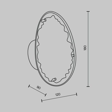 Светильник настенный Modelux MS.2311.01 GD