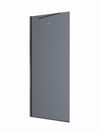 Душевая перегородка Cezares LIBERTA LIBERTA-L-1-TB-100-GR-GM 100х195 стекло тонированное профиль оружейная сталь