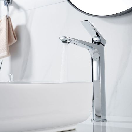 Смеситель для раковины Shevanik S4211 на столешницу хром