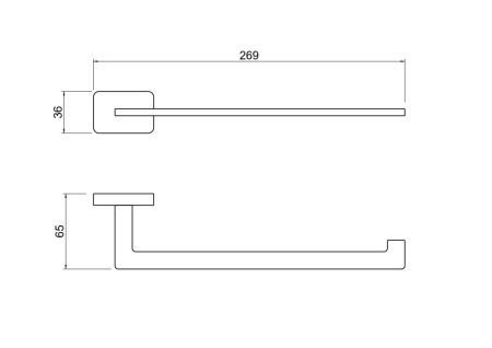 Полотенцедержатель Aquatek ЛИБРА AQ4319CR