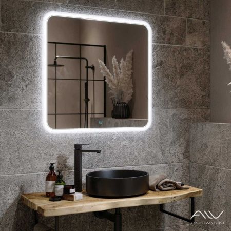 Зеркало с подсветкой Alavann Anna ALV0018001 70х80 подвесное