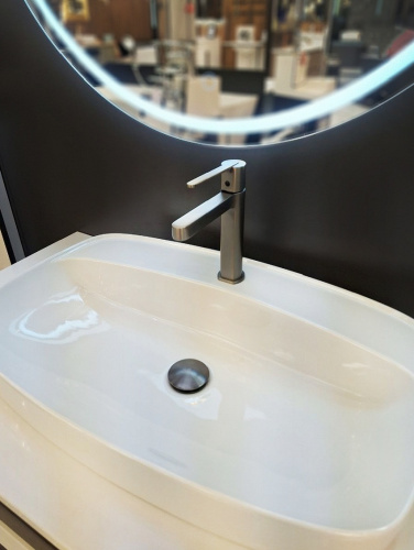 Смеситель для раковины AltroBagno Unione AltroBagnoUnione0137GM на раковину оружейная сталь - фото 5