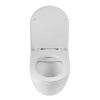 Унитаз подвесной BelBagno SFERA-R BB046CHR/BB902SC белый с сиденьем микролифт безободковый каскадный смыв