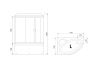 Душевой бокс Royal Bath ALP RB170ALP-T-L 170х100 стекло прозрачное