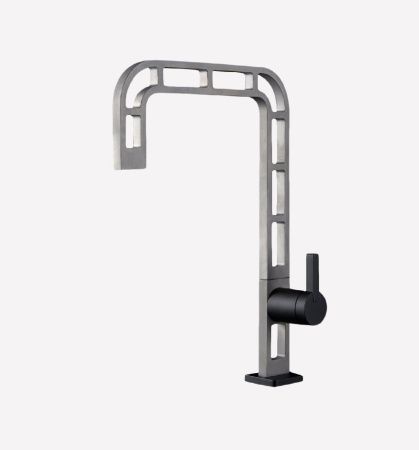 Смеситель для кухни Webert ON921202441 на мойку черный/сталь