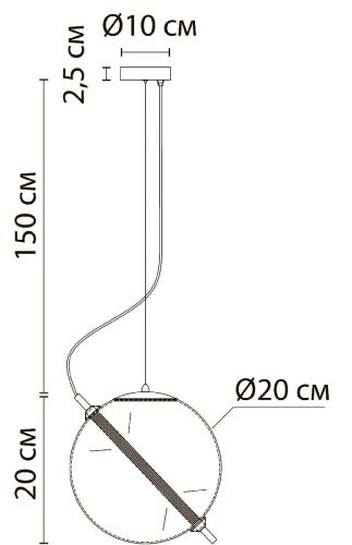 Светильник подвесной Arte Lamp Нolly A3220SP-1PB - фото 3