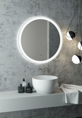 Зеркало Continent Planet White ЗЛП691 80х80 подвесное
