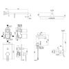 Душевая система Paffoni Ringo KITRIN018CR071KING встраиваемая в стену