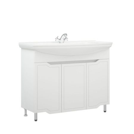 Тумба под раковину Corozo Мирра SD-00001544 100х30 напольная цвет белый