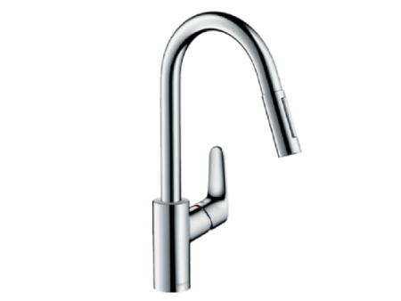 Смеситель для кухни Hansgrohe Focus M41 31815670 на раковину/столешницу черный матовый