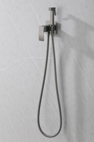 Гигиенический душ со смесителем ABBER Wasserfall AF8625NG никель - фото 3