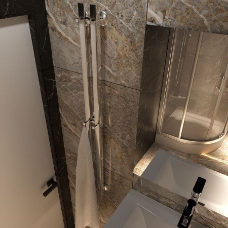 Полотенцесушитель электрический Маргроид Inaro профильный Inaro-1206-057R 10х120 хром